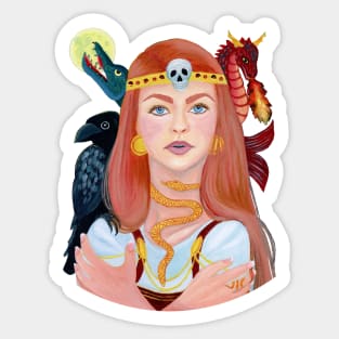 Maiden of North - Kalevala Finnish Mythology Sticker